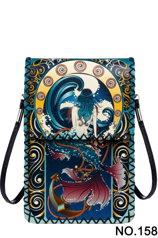 Mermaid Printed Crossbody