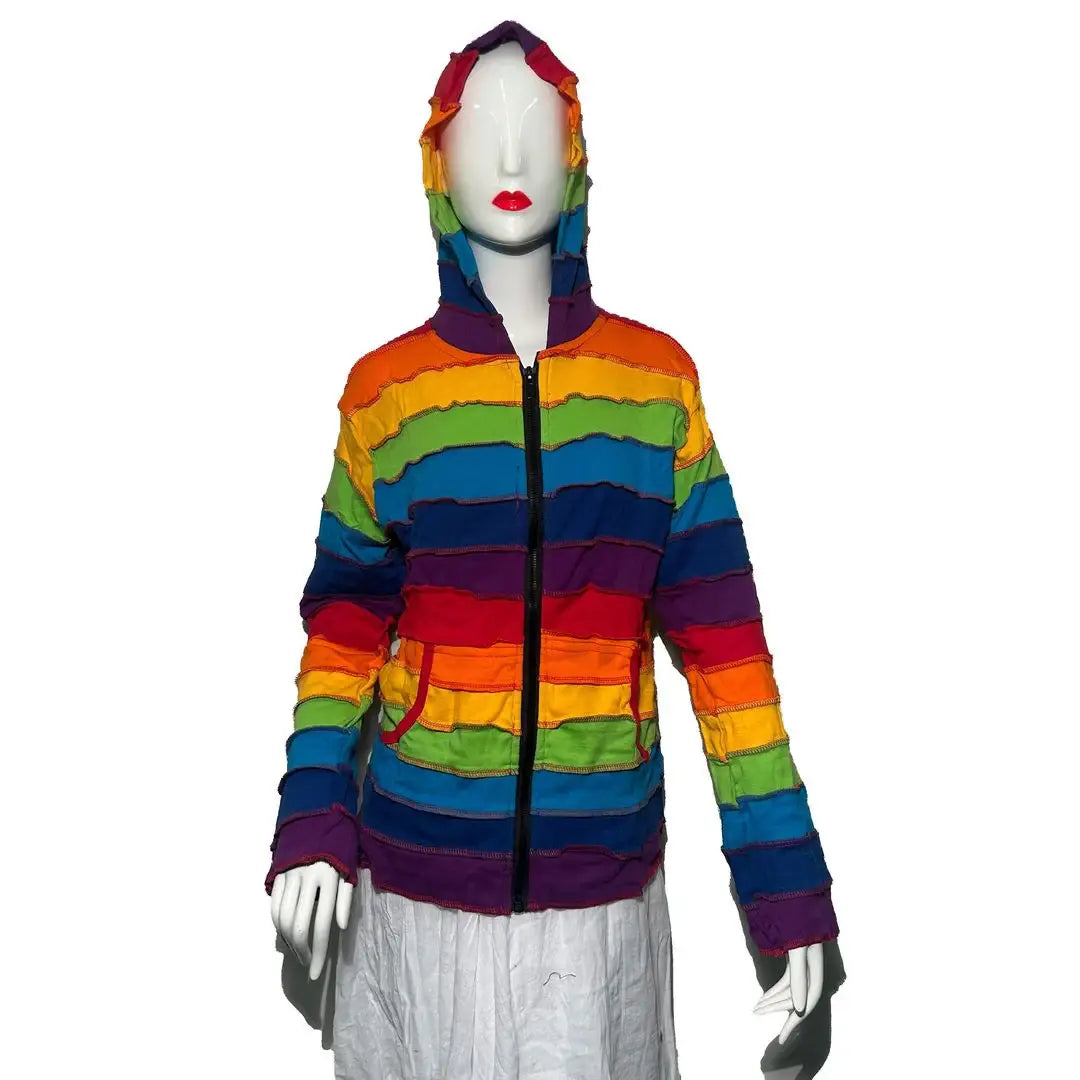 Rainbow Zip Hoodie