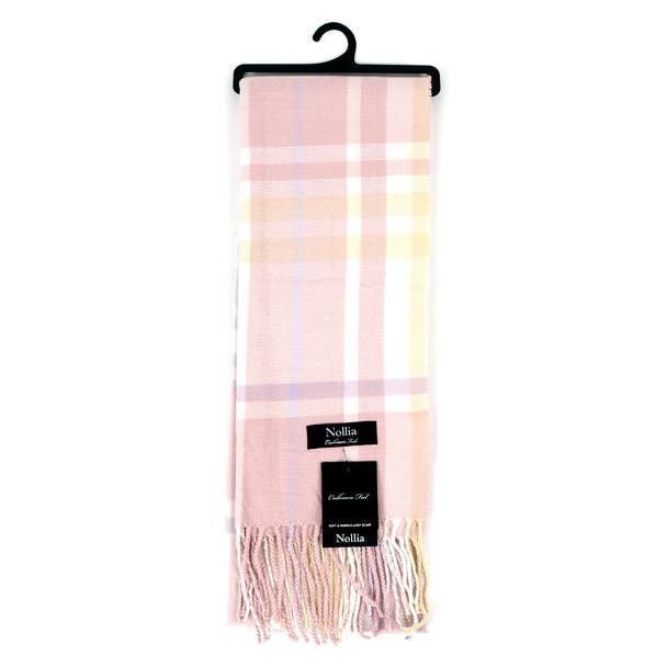 Unisex Plaid Acrylic Cashmere Feel Winter Scarf Final Clearance