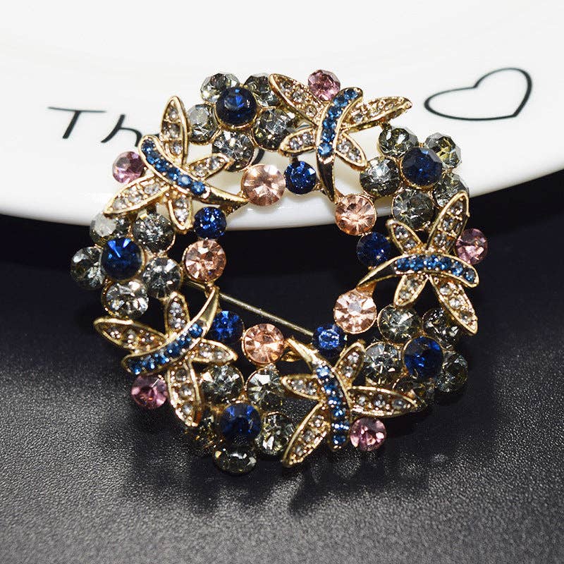 Garland Alloy Rhinestone Pin