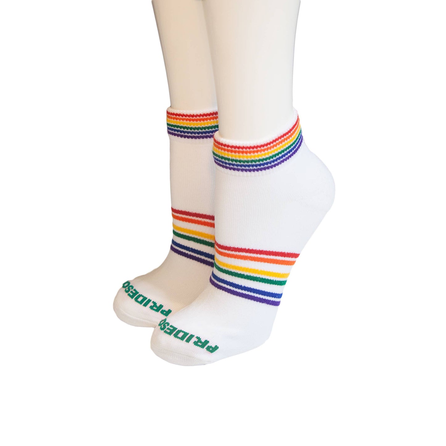 Athletic Shorty Rainbow Socks- Medium
