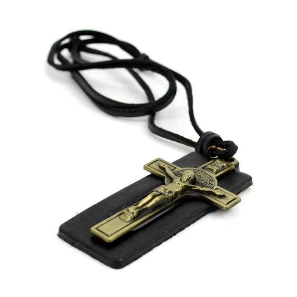 Jesus Pendant Adjustable Leather Necklace Sale