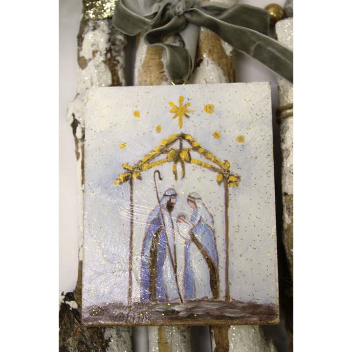 4x5 Holy Family in Bow Creche