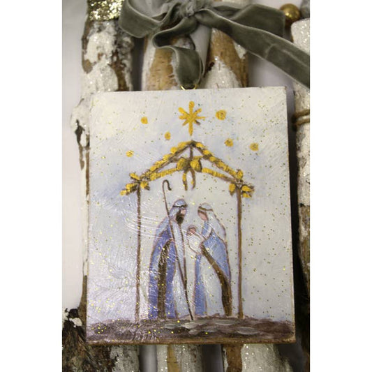 4x5 Holy Family in Bow Creche