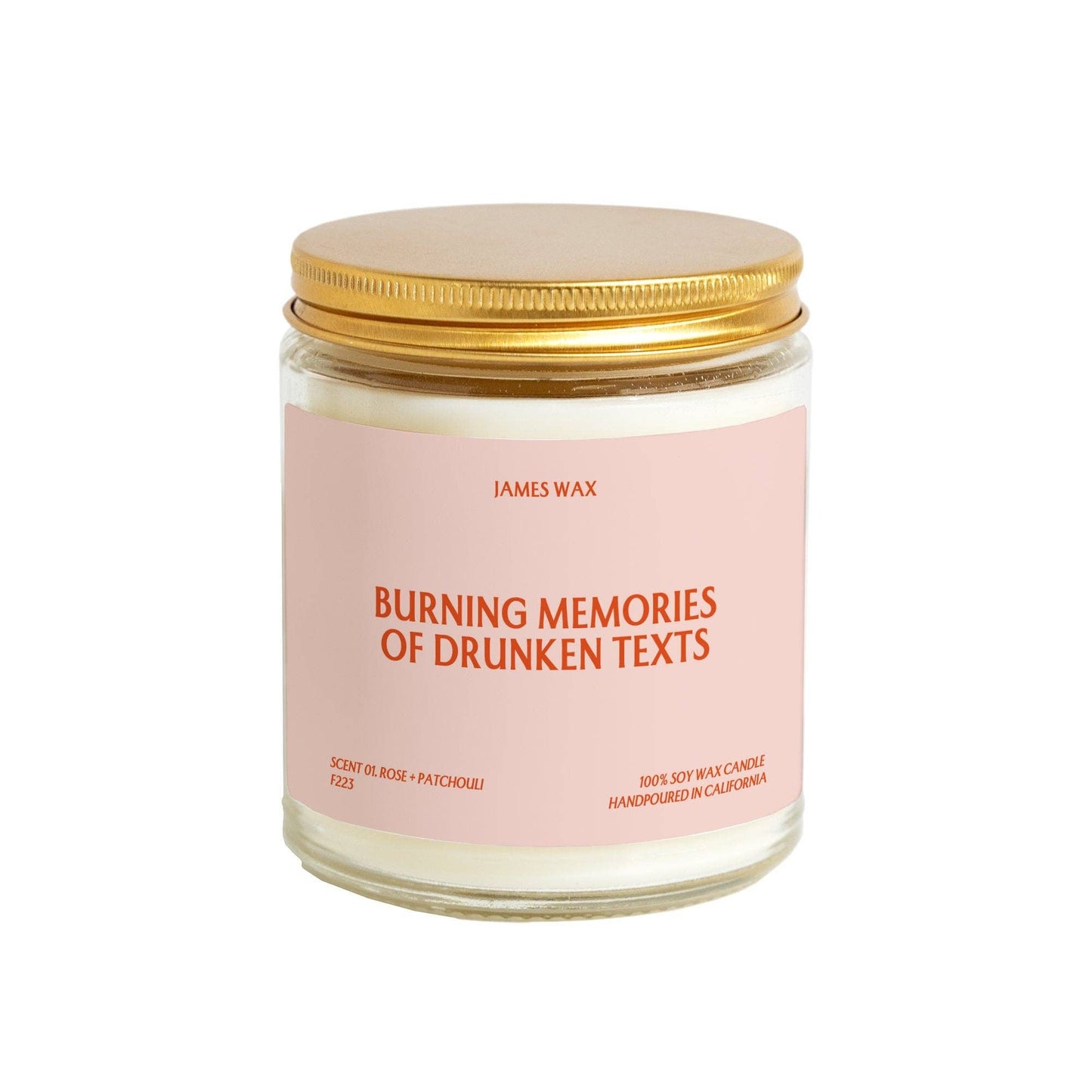 Burning Memories of Drunken Texts Candle Mimosa + Pineapple Scent