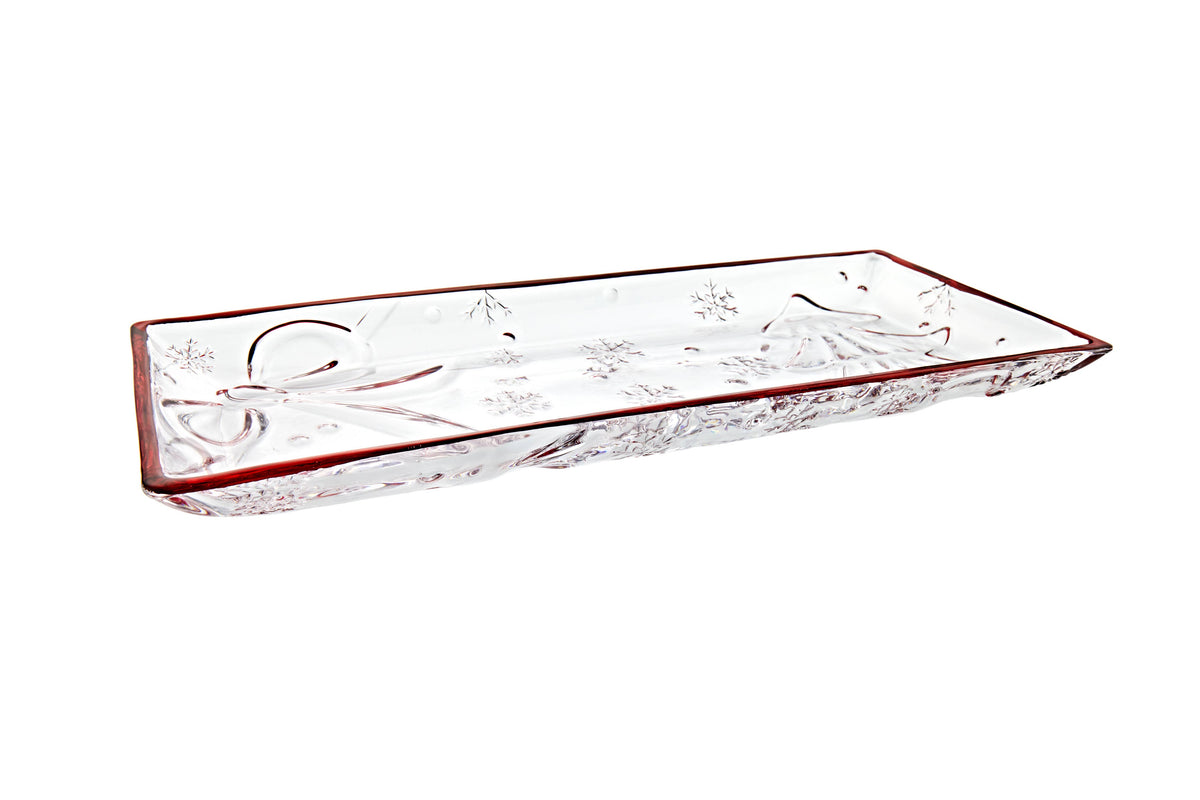 Holiday Tree and Bow Tray - Christmas Decor