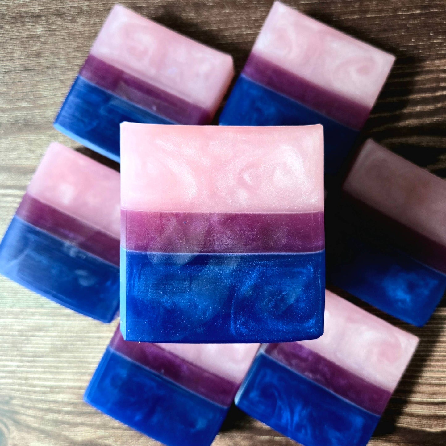 Bisexual Pride Artisan Soap, LGBTQ+ Pride Flag