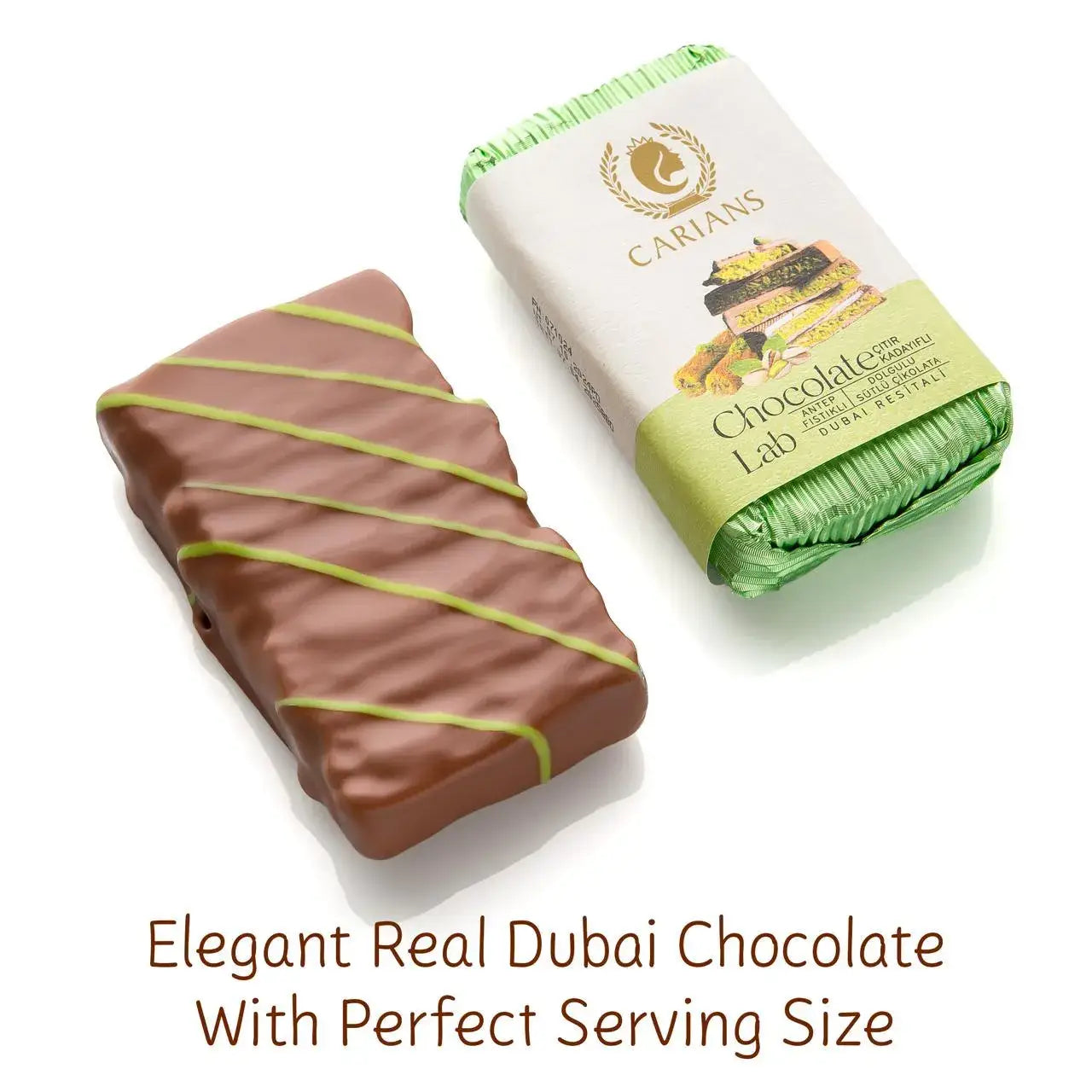 Famous Dubai Chocolate Bar, Premium Pistachio, 3.17oz