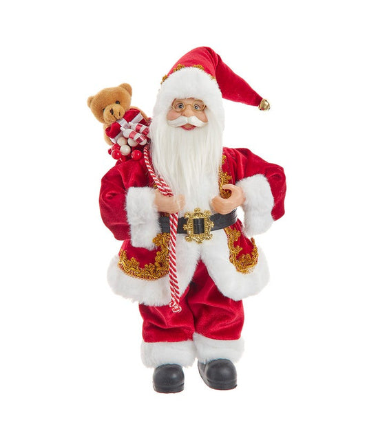 12" Santa Claus Figure with Sack