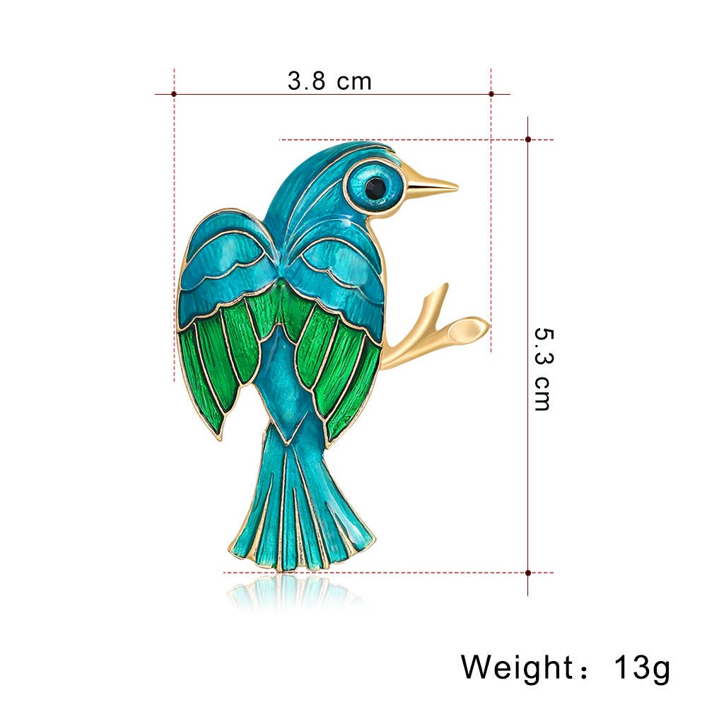 Bird Alloy Brooch Pin