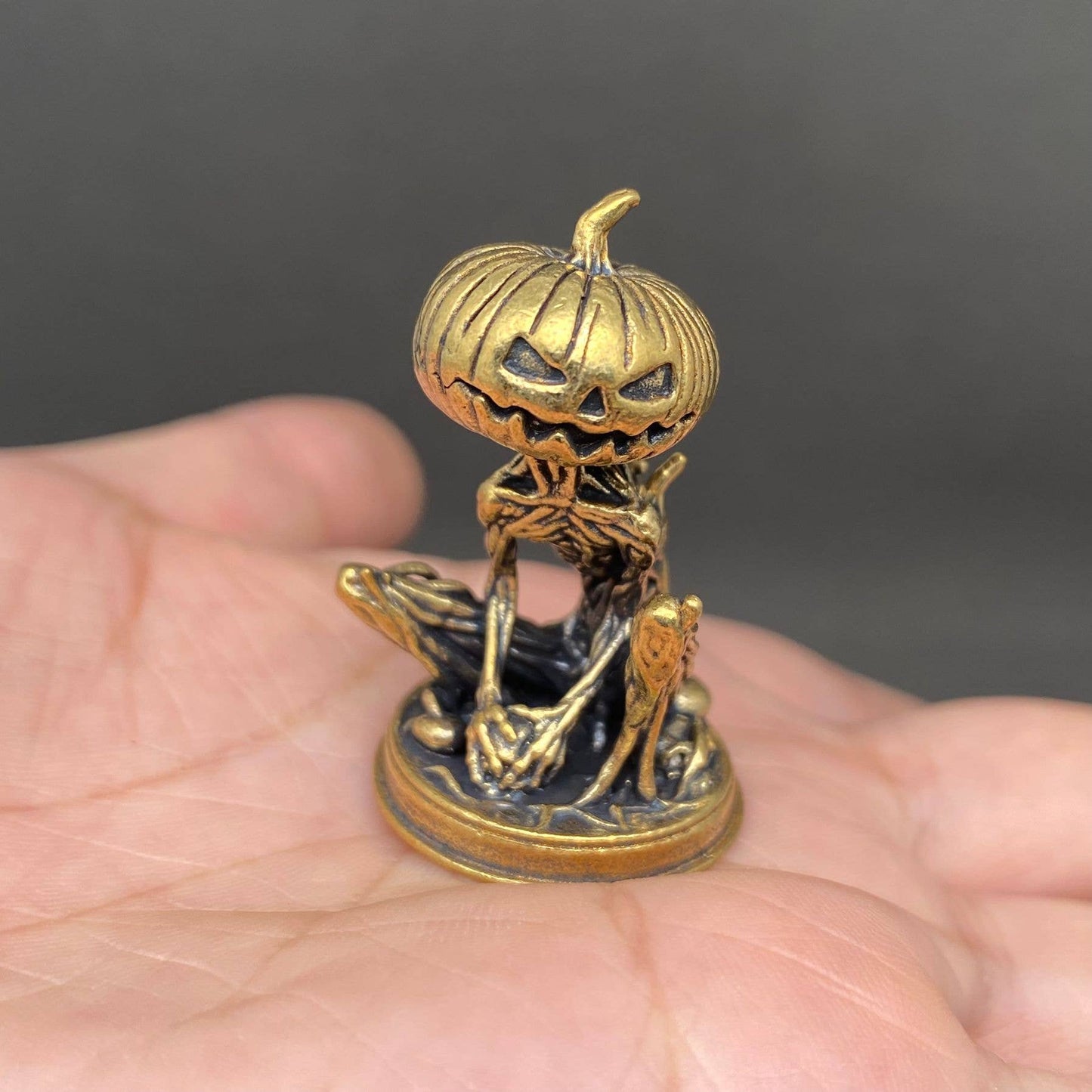 Brass Pumpkin Ghost Crafts Decoration Desktop Ornaments