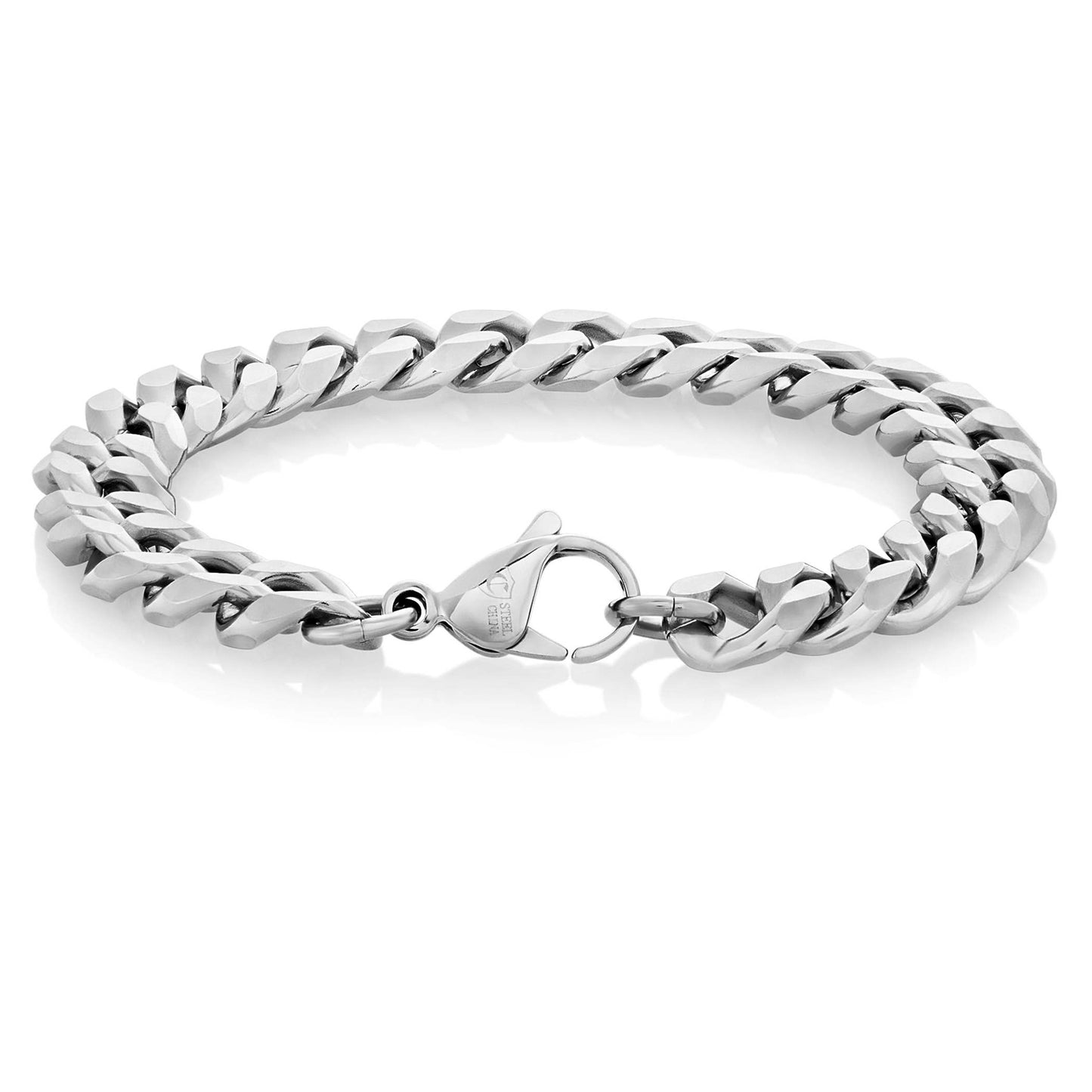 Men's Beveled Curb Chain Bracelet