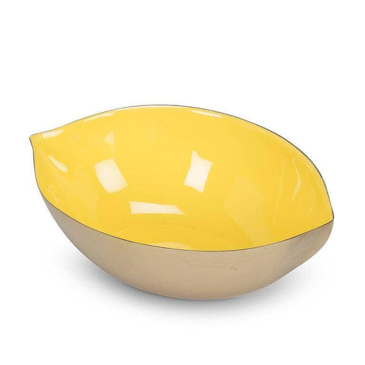Lemon Shaped Enamel Bowl