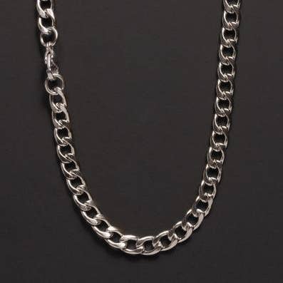 5mm Stainless Steel Curb Chain Necklace