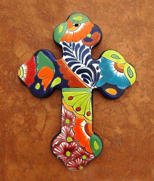 Mexican Talavera Wall Cross