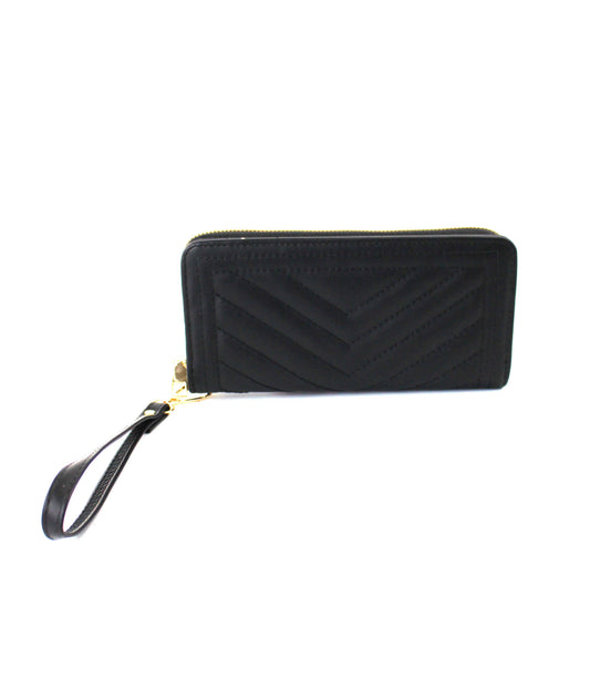 Quilted Wallet with Strap