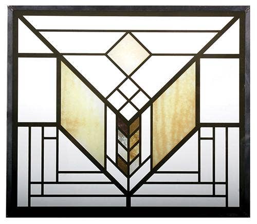 Frank Lloyd Wright Lake Geneva Tulip Art Glass