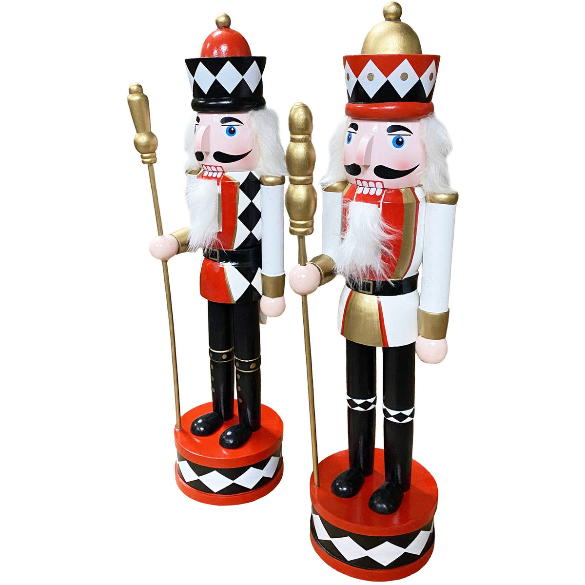 15" Harlequin Nutcrackers