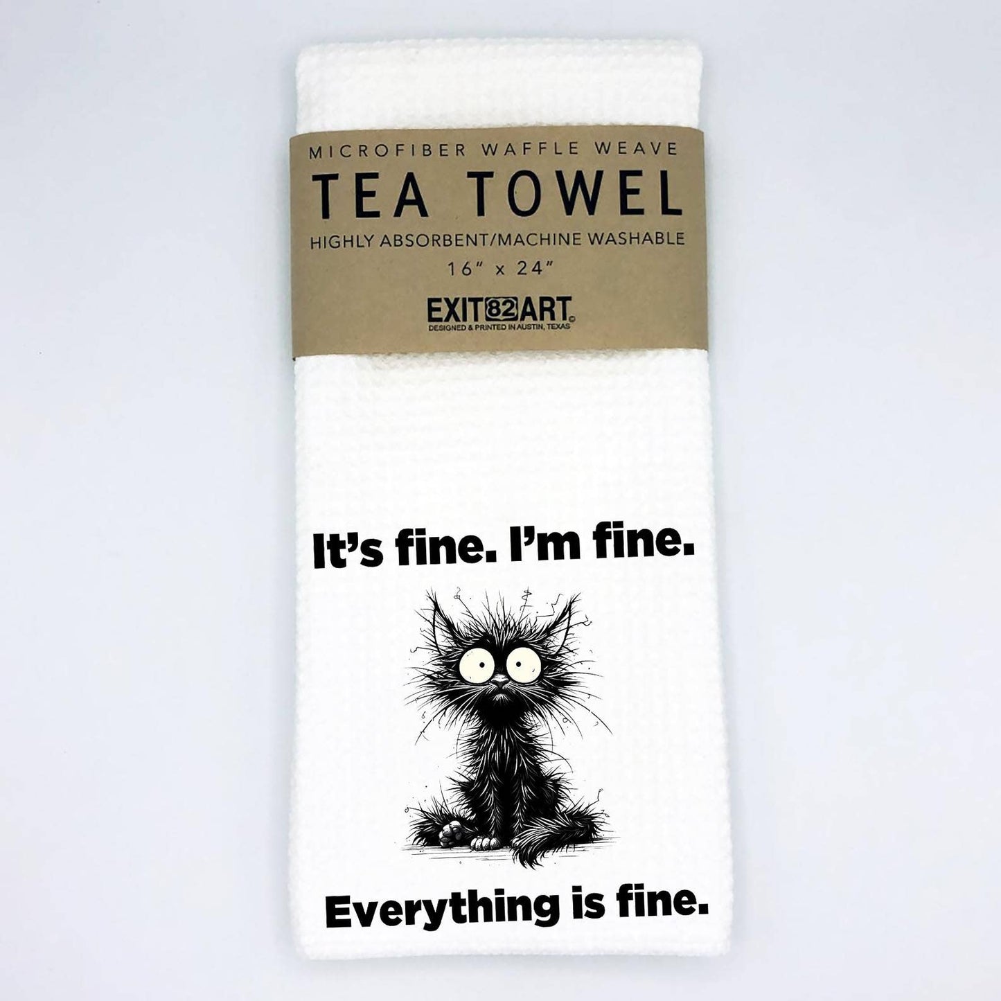 It's Fine  -  16" x 24" Waffle Weave Tea Towel