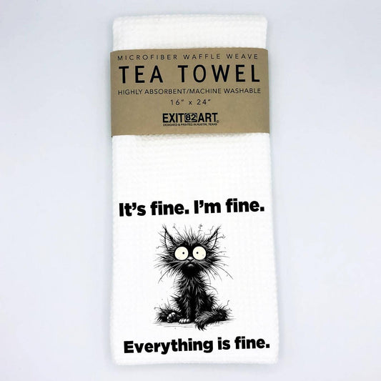 It's Fine  -  16" x 24" Waffle Weave Tea Towel
