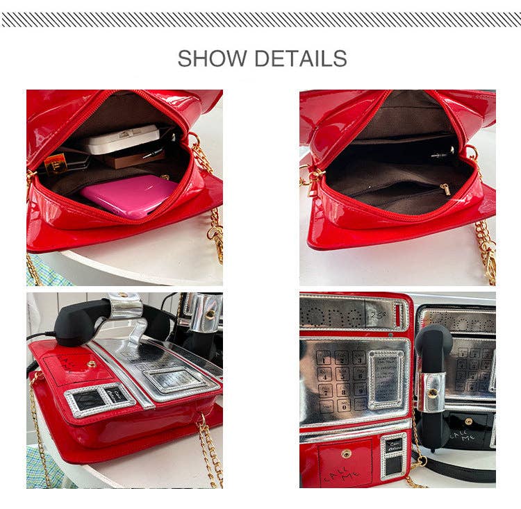Phone Printed Crossbody Bag
