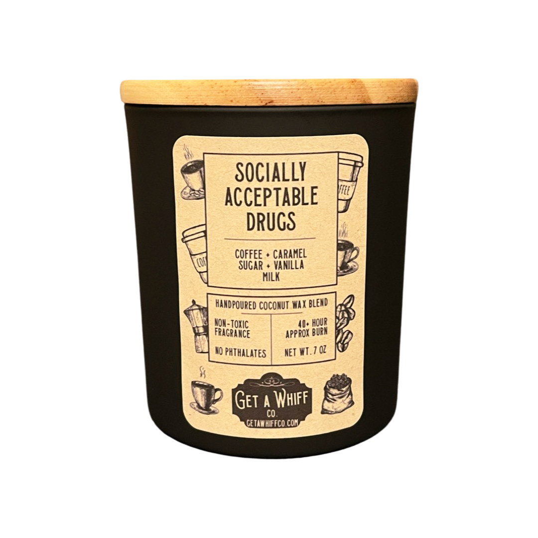 Socially Acceptable Drugs, Coffee Soy/Coconut Candle