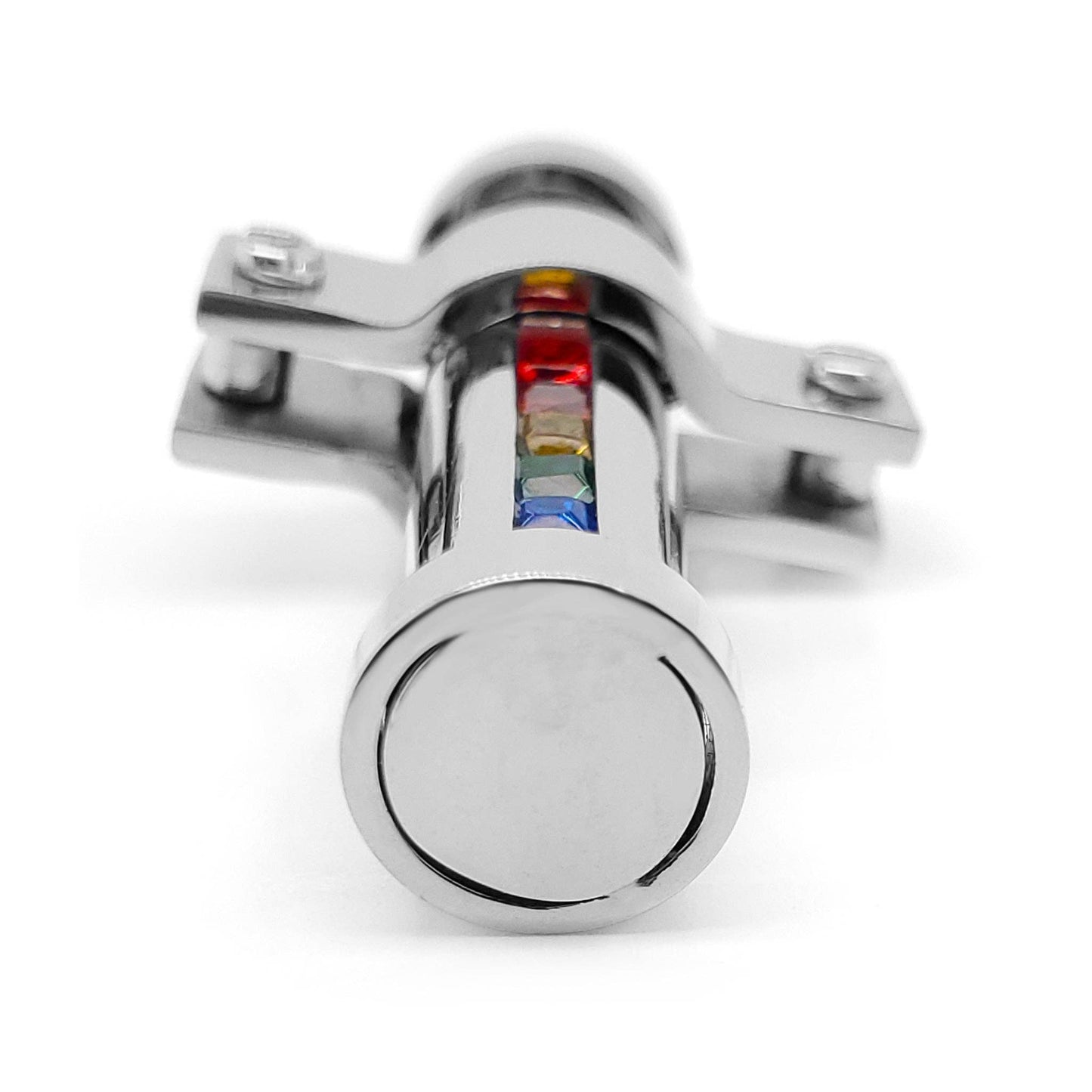 St Stl CZ Rainbow Pride 24" Pendant