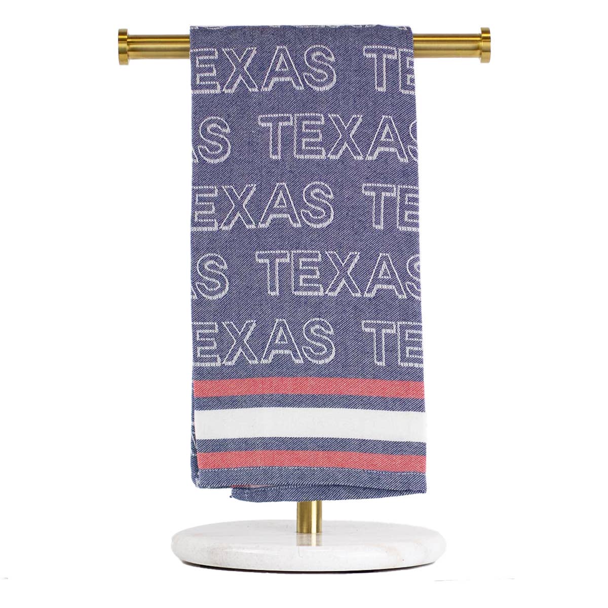 Texas Jacquard Hand Towel   Blue/Red/White   20x28