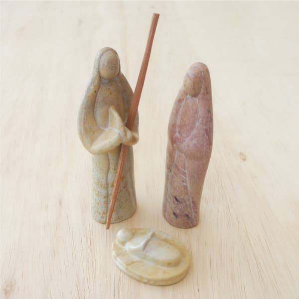 3 Piece Nativity, Natural