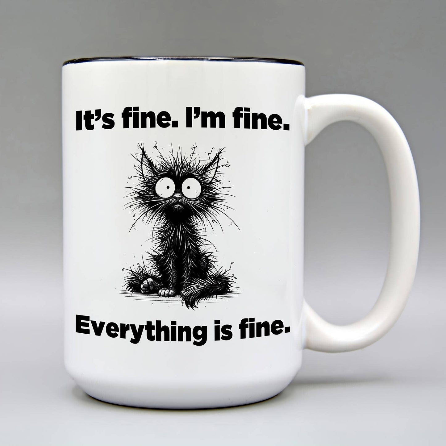 It's fine. - 15 oz. Ceramic Coffee Mug