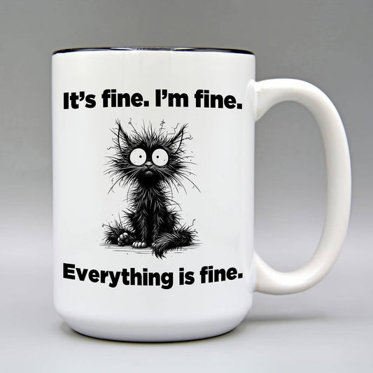 It's fine. - 15 oz. Ceramic Coffee Mug