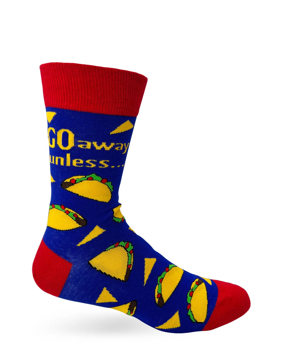 Go Away Unless You Have Tacos Men's Novelty Socks
