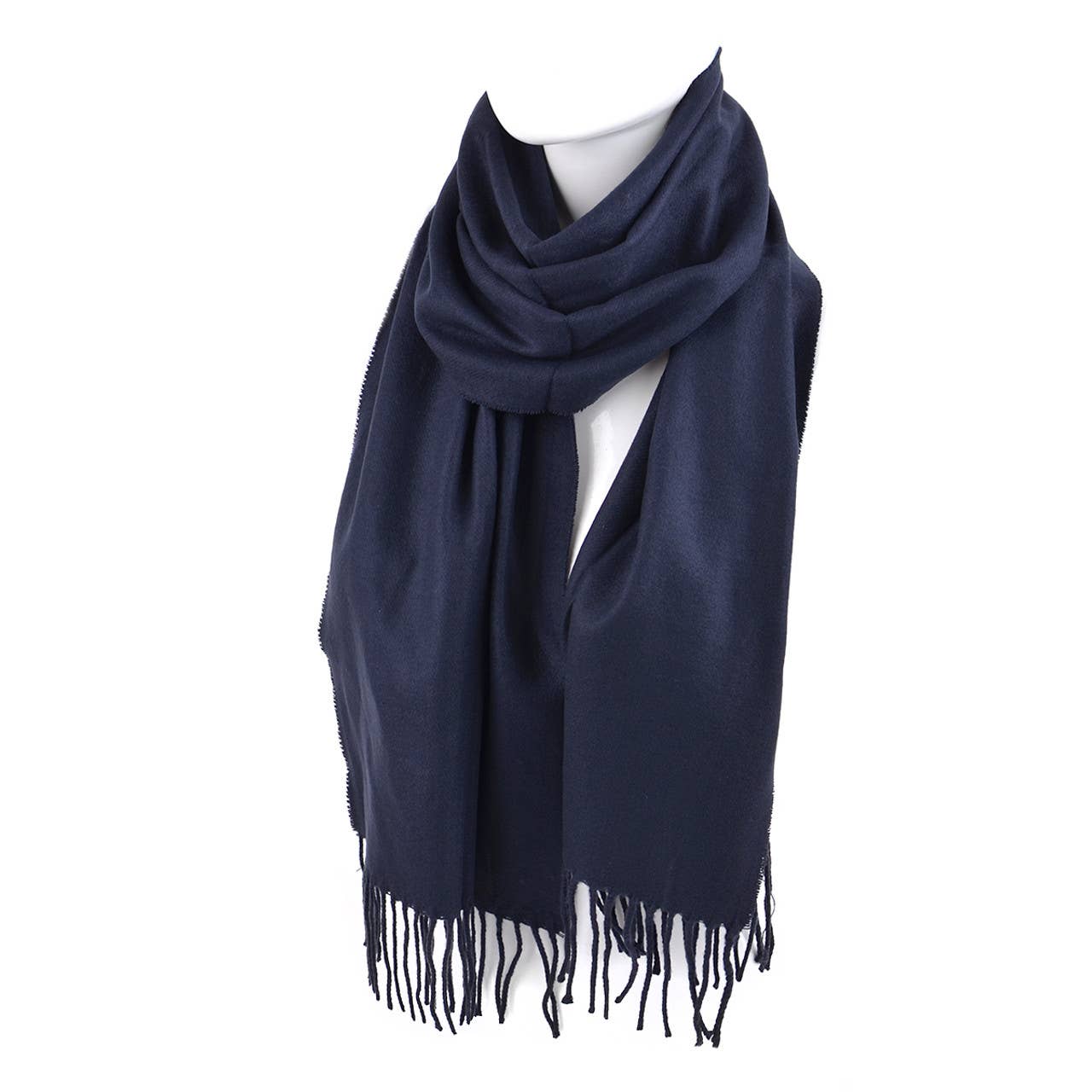 Cashmere Feel Solid Color Scarf Bag Clearance