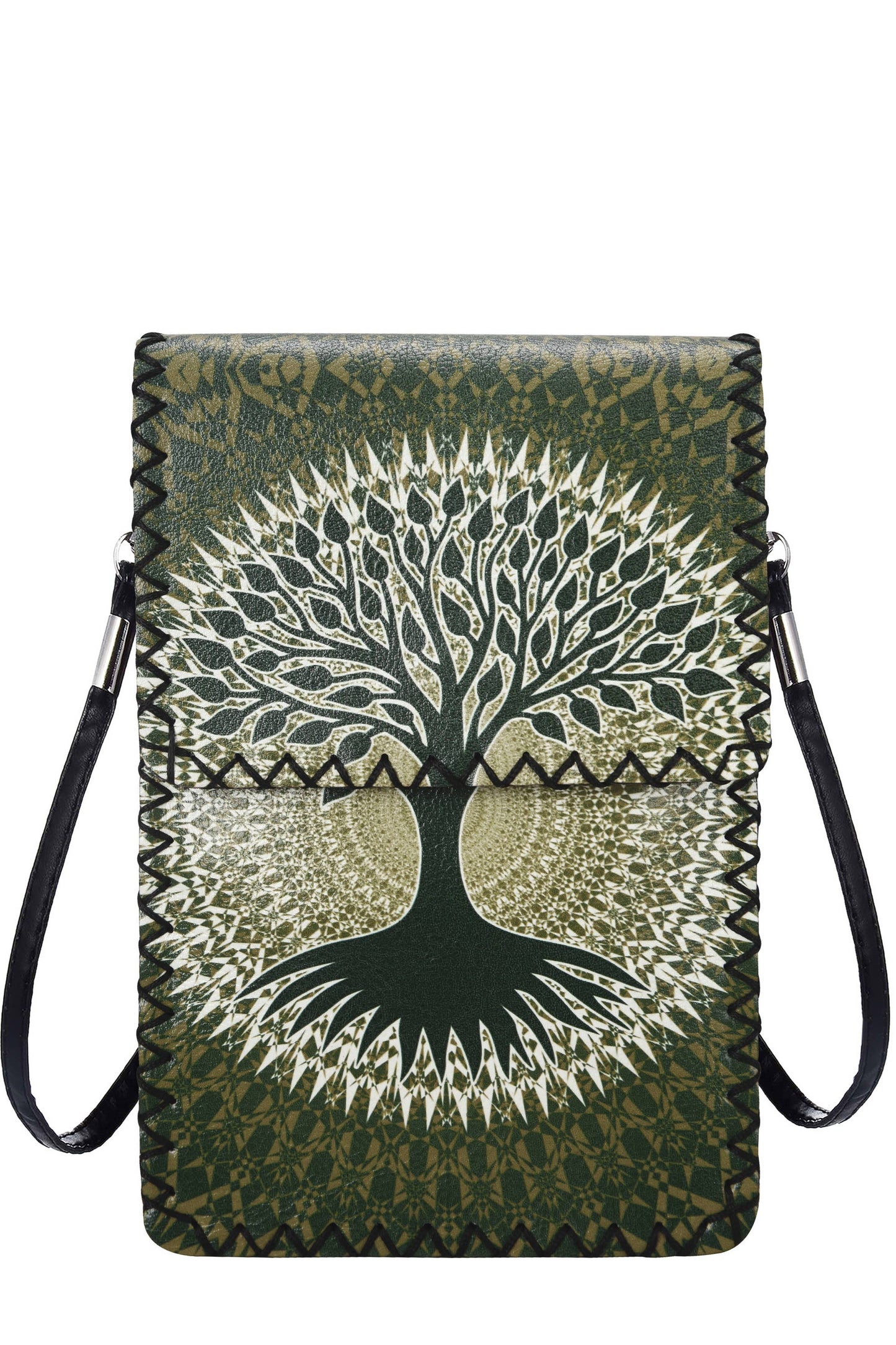 Tree of Life Print Crossbody - Yellow