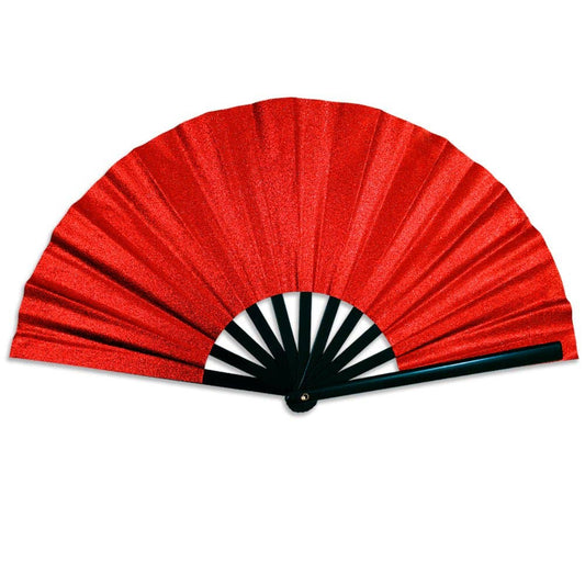 Glitter Red X-Large Hand Fan