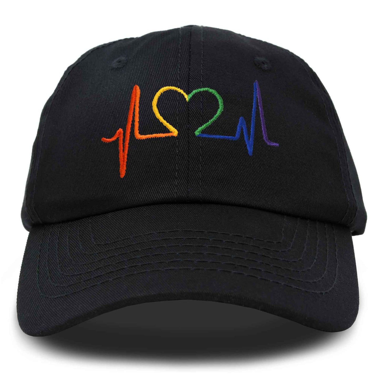 Rainbow Heartbeat Cap-