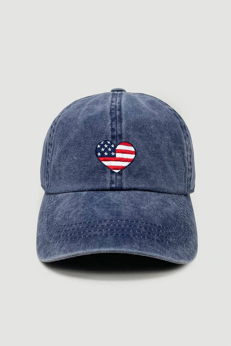 Americana Flag Embroidered Baseball caps
