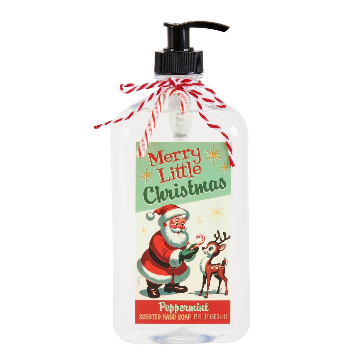 Mid-Century Santa Peppermint Hand Soap