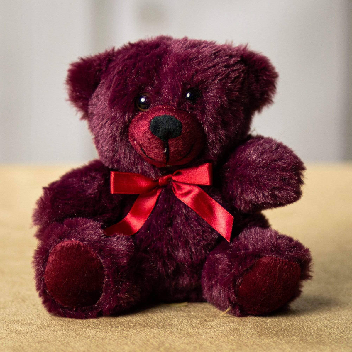 6" Rosewood Maroon Colorama Bear