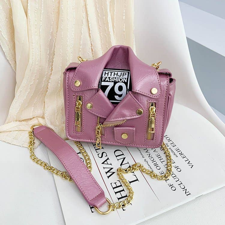 PU Jacket Crossbody Bags