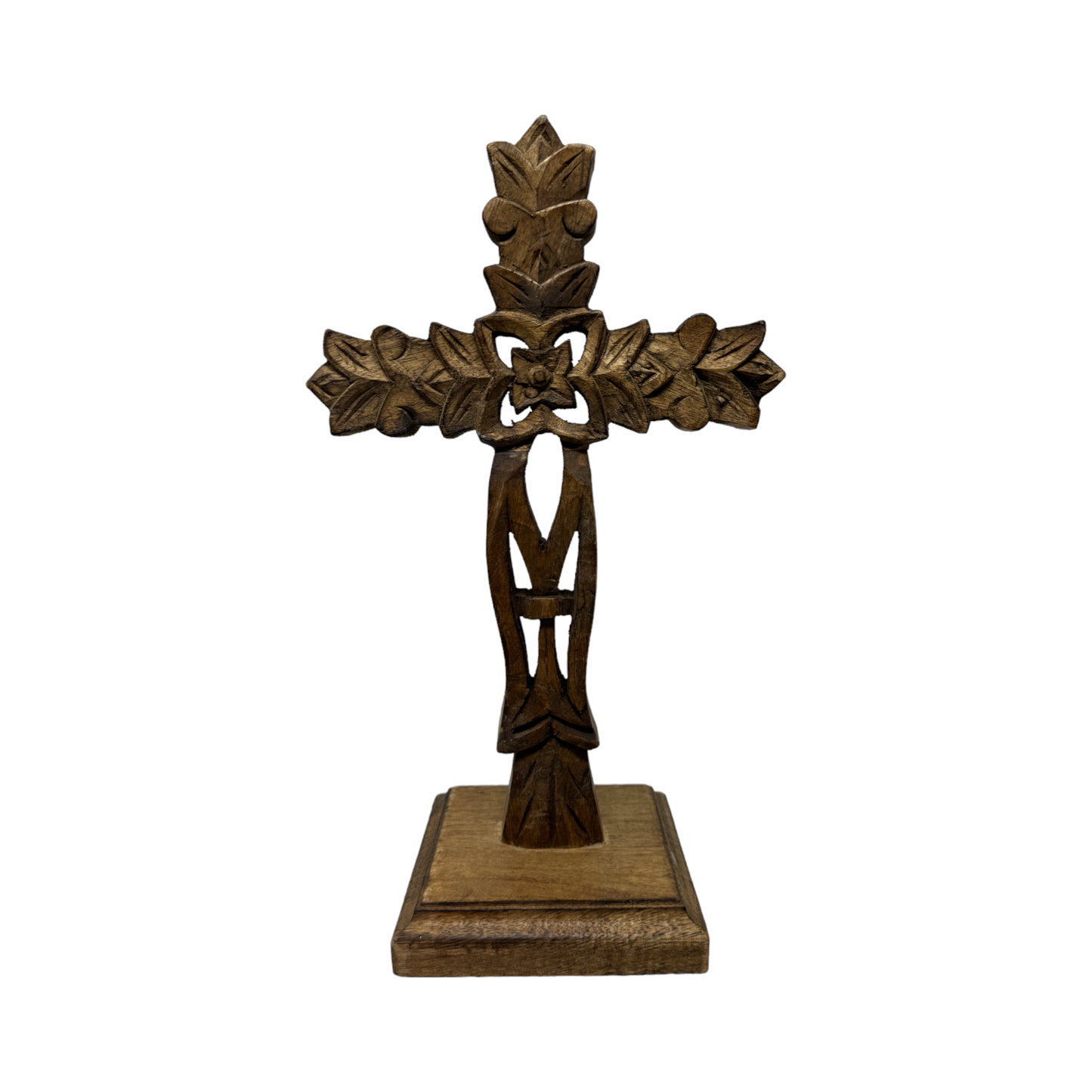 San Angelo Hand Carved  Mango Wood Table Cross
