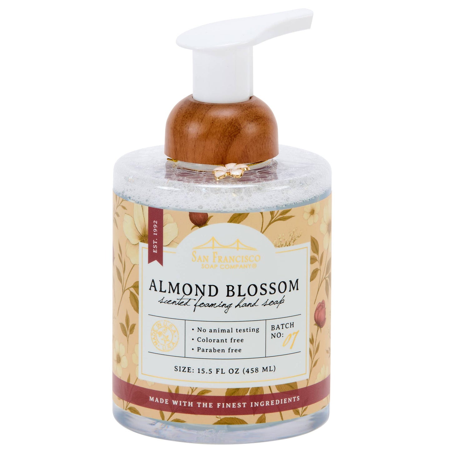 BOTANICAL GARDEN FOAMING HAND SOAP ALMOND BLOSSOM