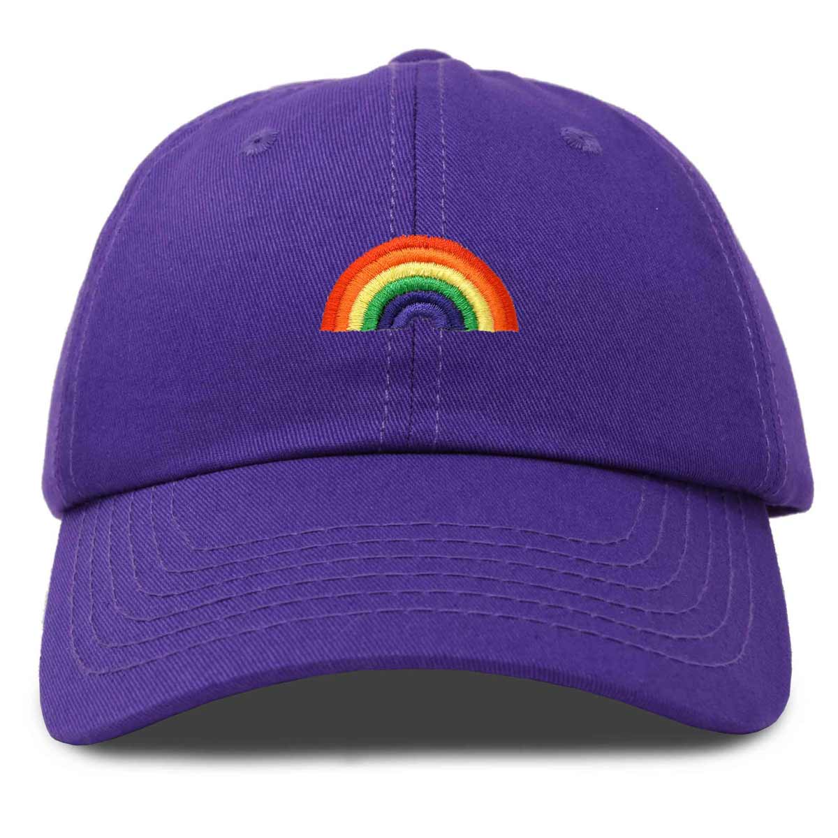 Rainbow Embroidered Baseball Cap