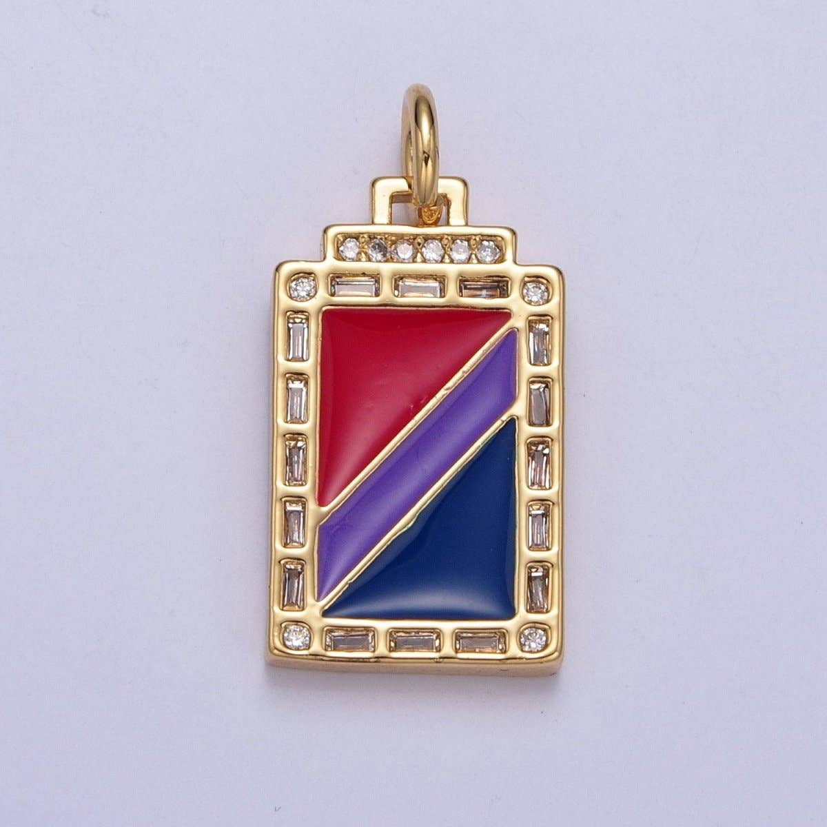 14k Gold Filled Trans Pride Pendant