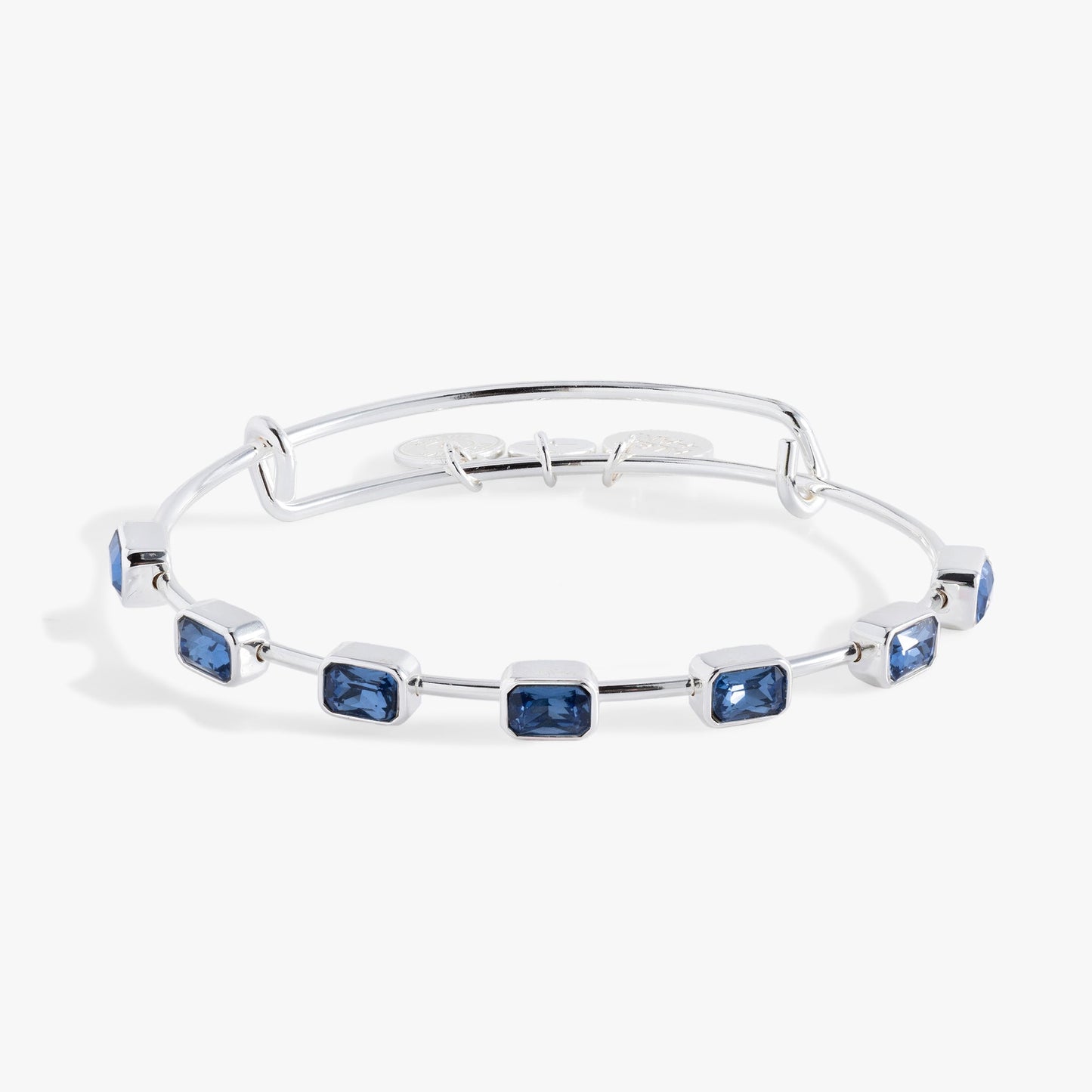 September Birthstone Emerald Cut Bangle