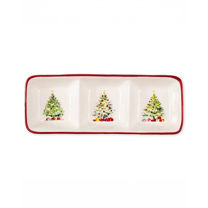 Gloria Tree Divided Platter  13x5x4.5