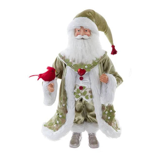 18" Mistletoe Kisses Santa Tablepiece
