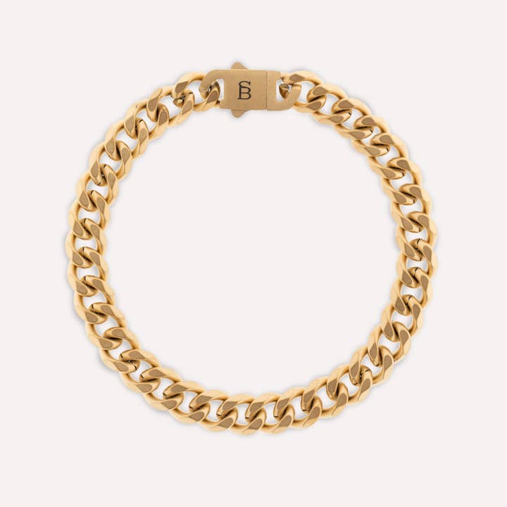 Valence Vic 8mm Chain Bracelet 18K Gold