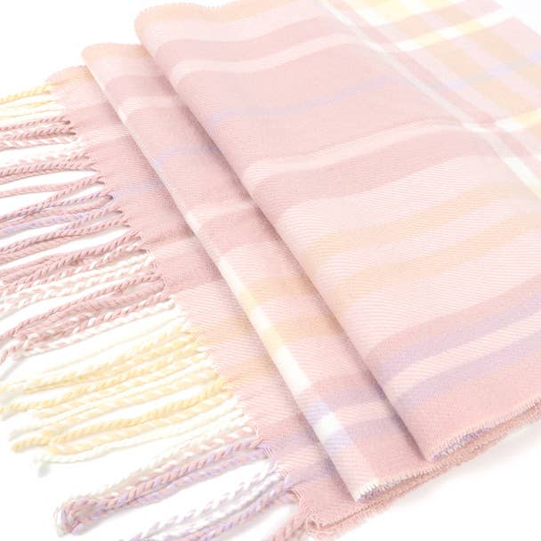 Unisex Plaid Acrylic Cashmere Feel Winter Scarf Final Clearance