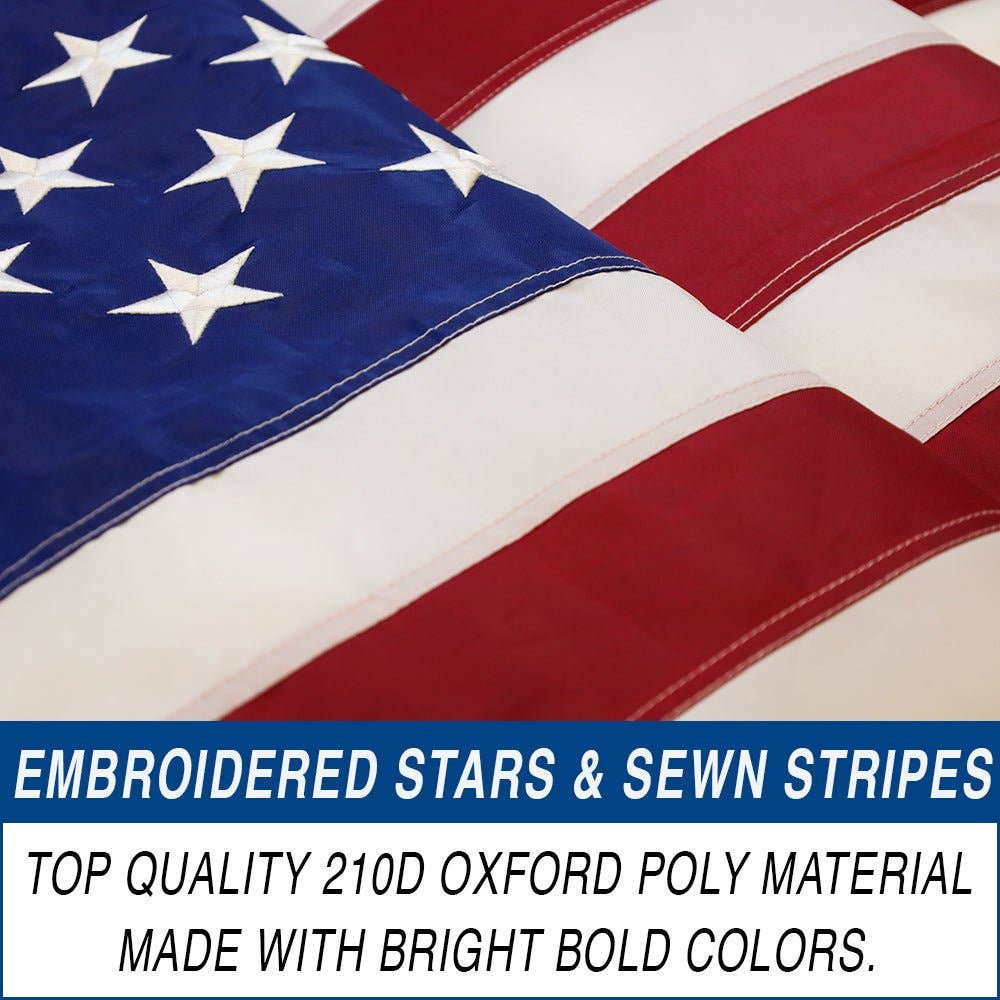 USA Embroidered Flag 3x5ft